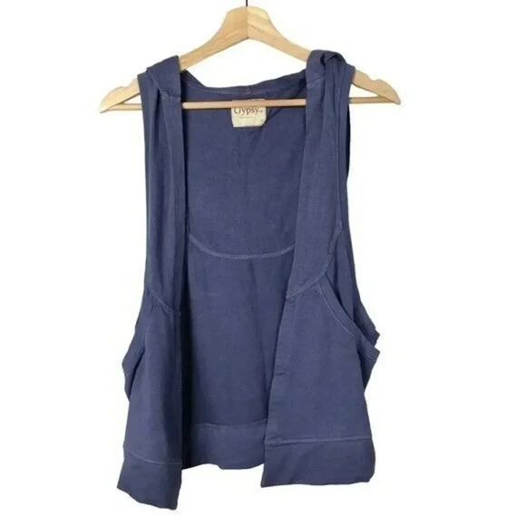 Gypsy 05 Jackie Purple California Dreamin Sleeveless Hooded Vest S - Picture 2 of 3